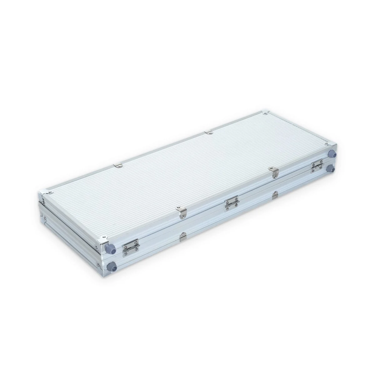 Mallette de poker 500 jetons en aluminium, fermée, photo du produit sur fond blanc